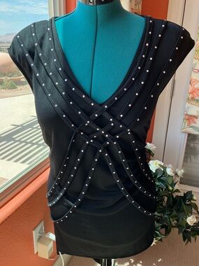 NEW WITH TAGS City Chic  Black Sleeveless Hi Lo Dress XS Plus Size